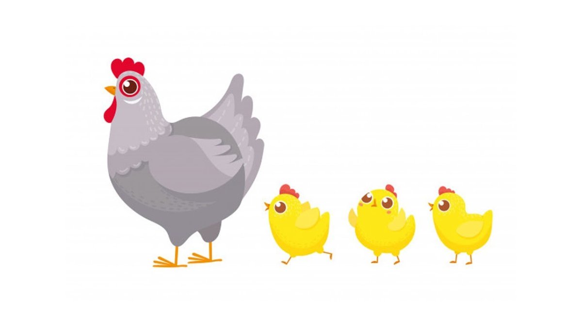 Курочка с цыплятами