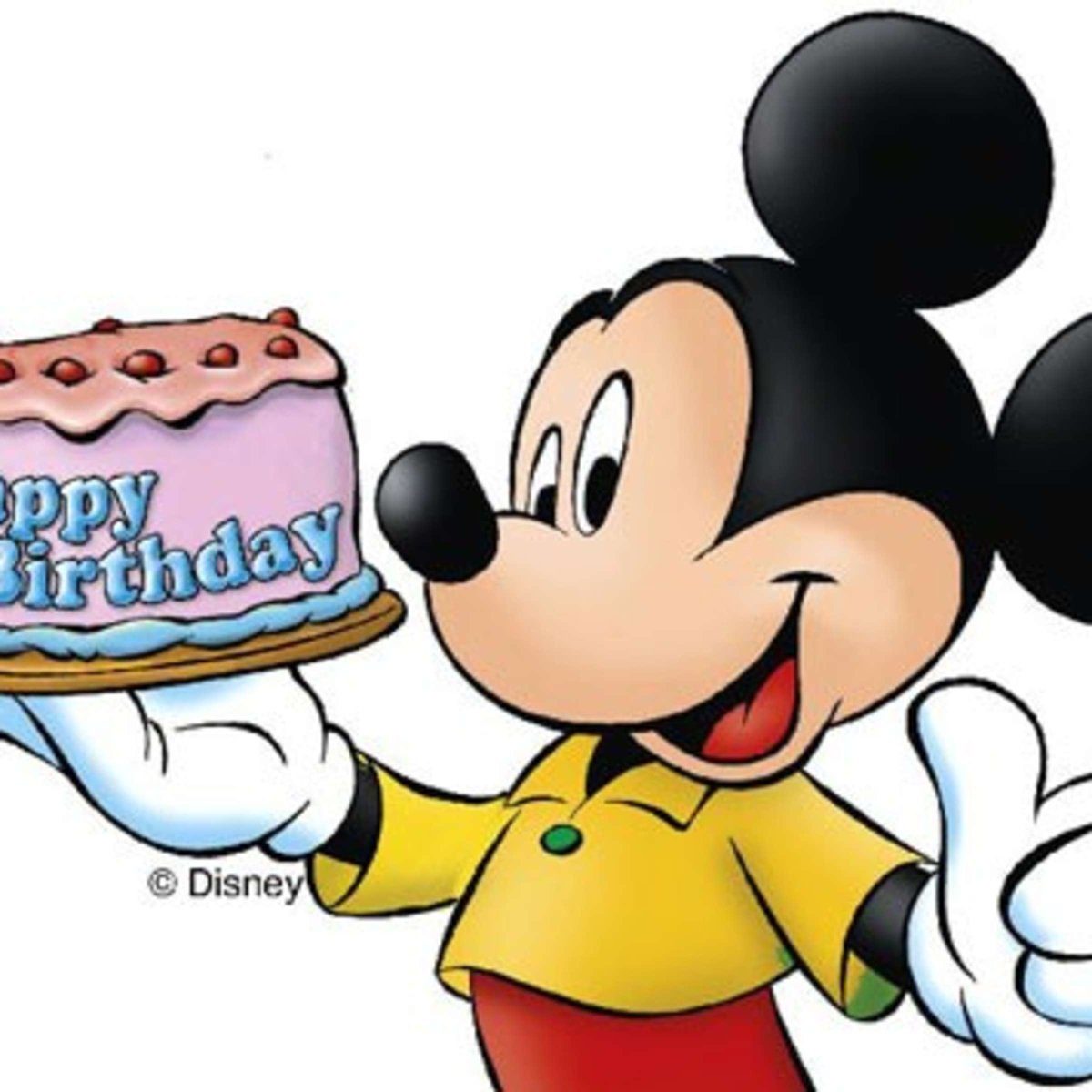 Микки и Минни Маус с днем рождения