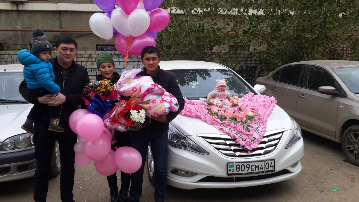 Красивая выписка с роддома