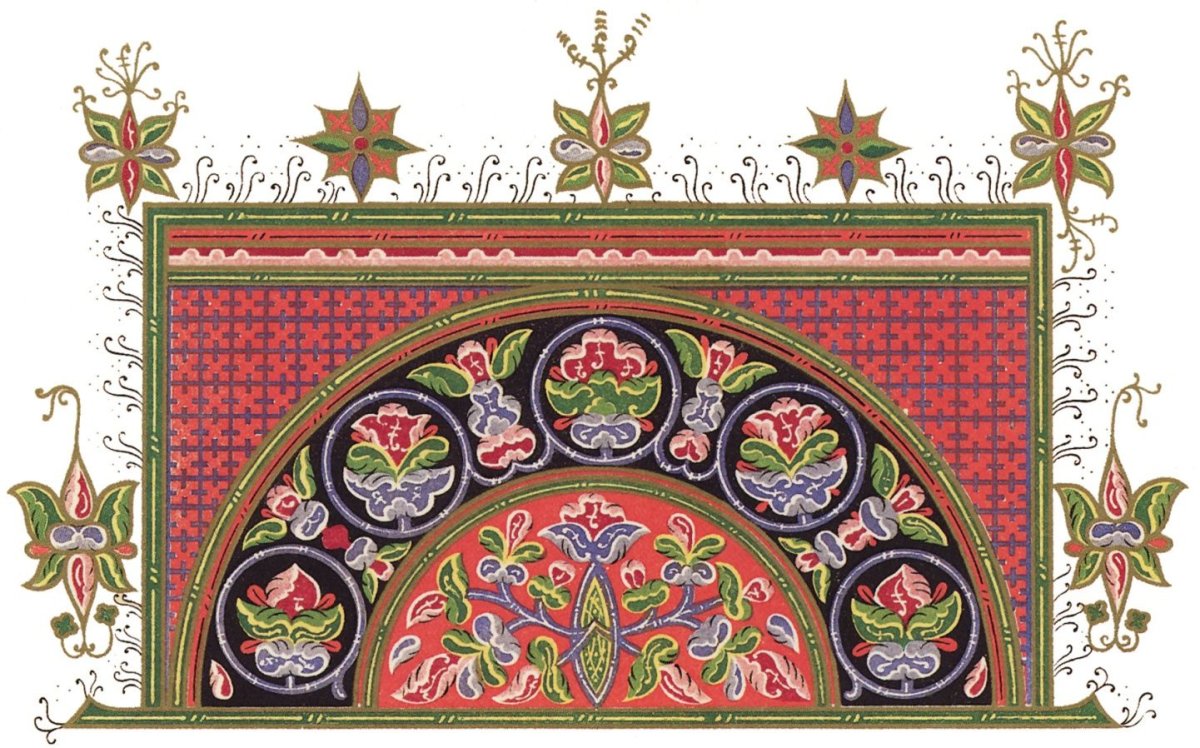 Византийский орнамент пальметки