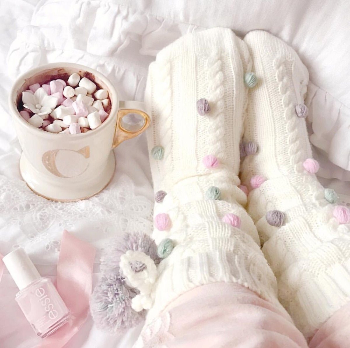 Зима Эстетика розовое