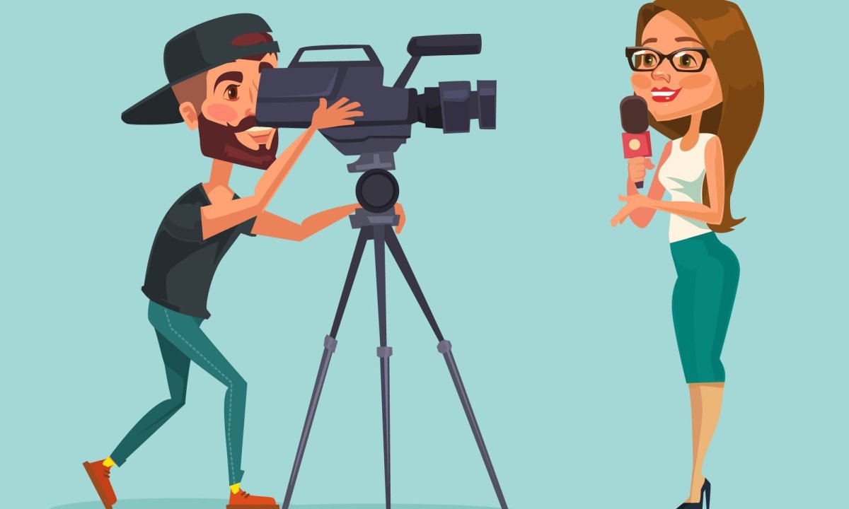 Журналист мультяшный