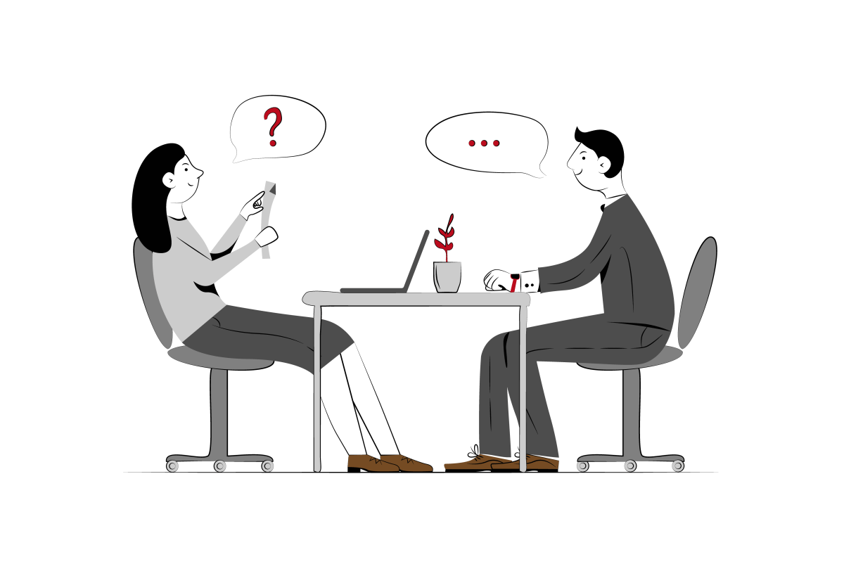 Собеседование иллюстрация