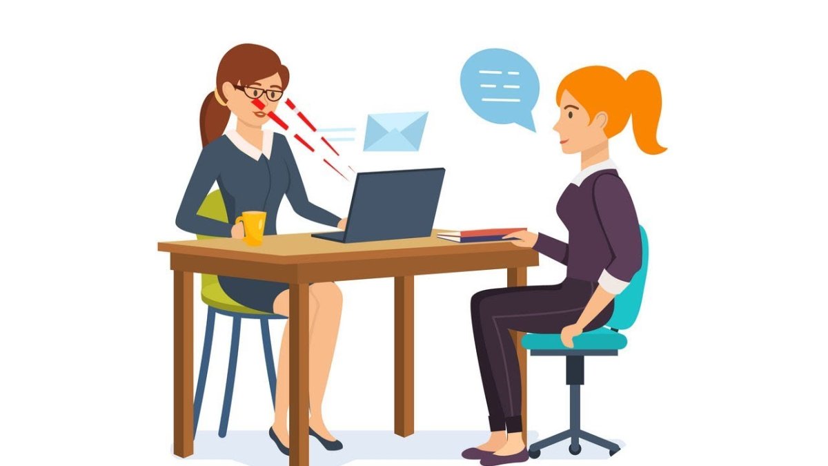 Собеседование на прозрачном фоне