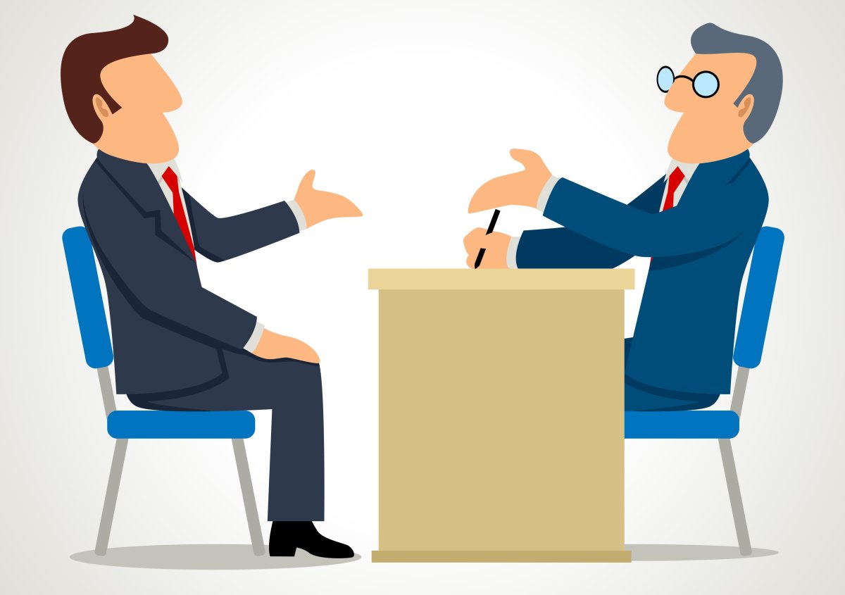 Люди ждут собеседование