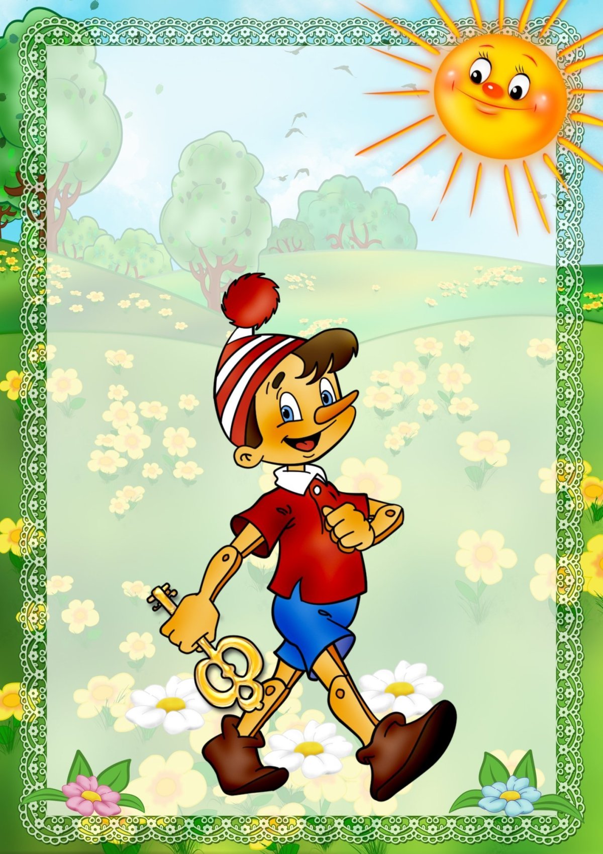 Герои сказки Буратино