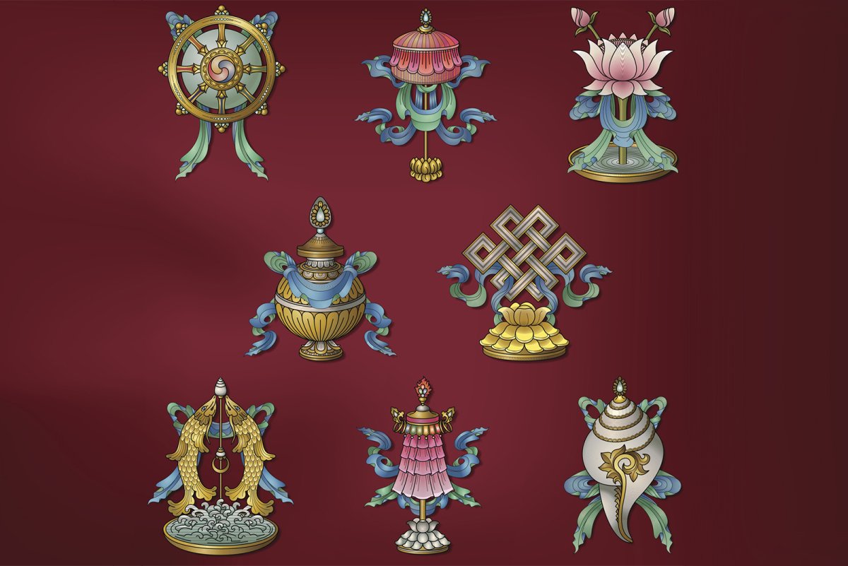 8 Благородных символов буддизма