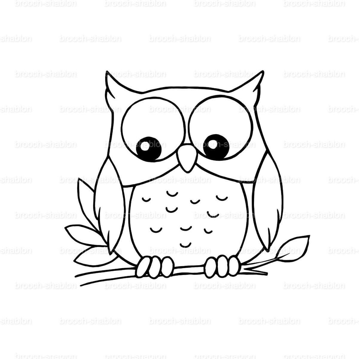 Сова рисунок