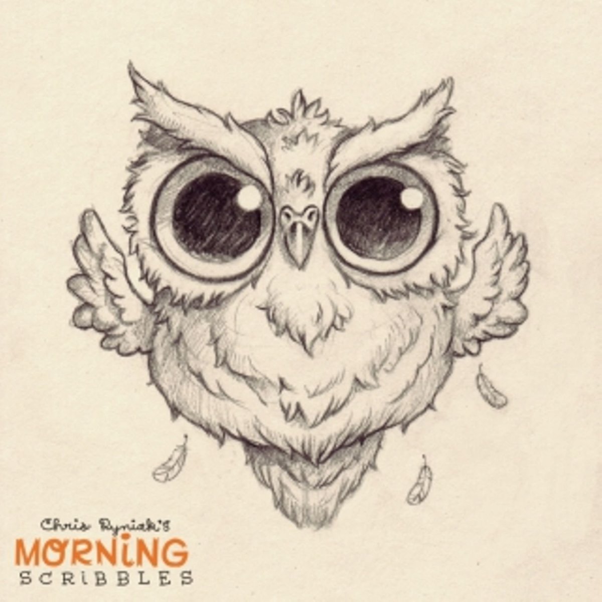 Милые скетчи Сова