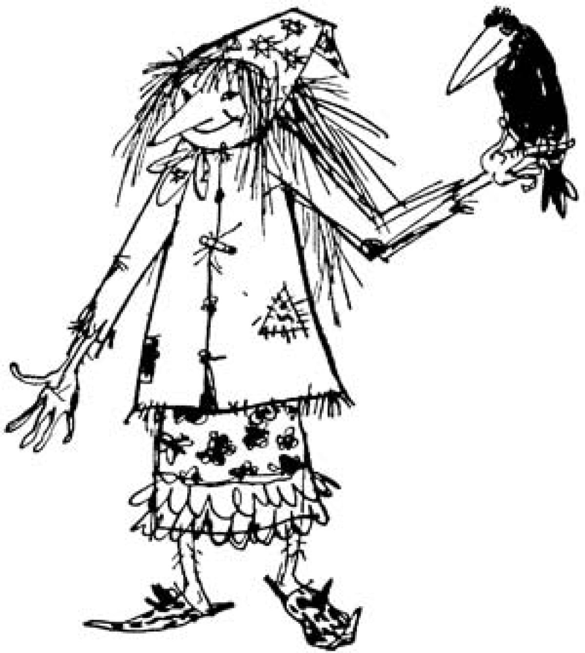 Кикимора Болотная раскраска