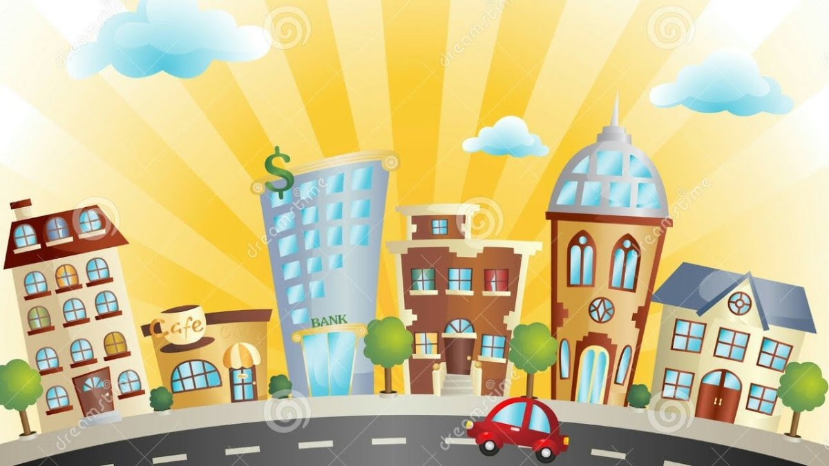 Фон города для детского сада