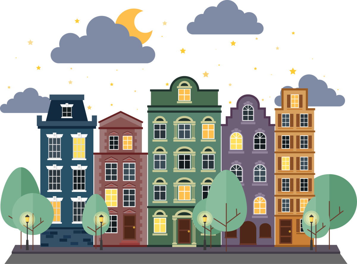 Мультяшный город