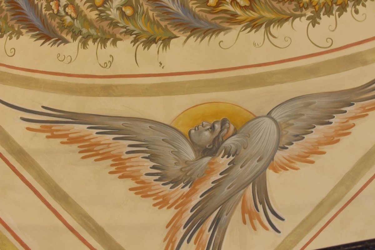 Шестикрылый Серафим фреска