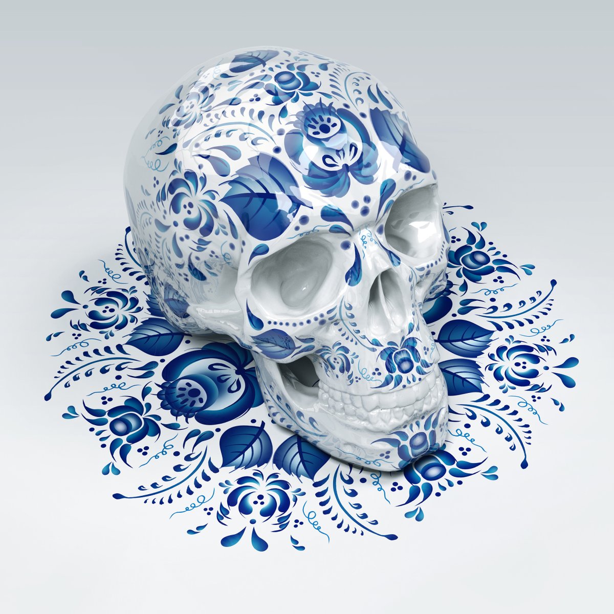 Гжель фарфоровая статуэтка Конезаводчится