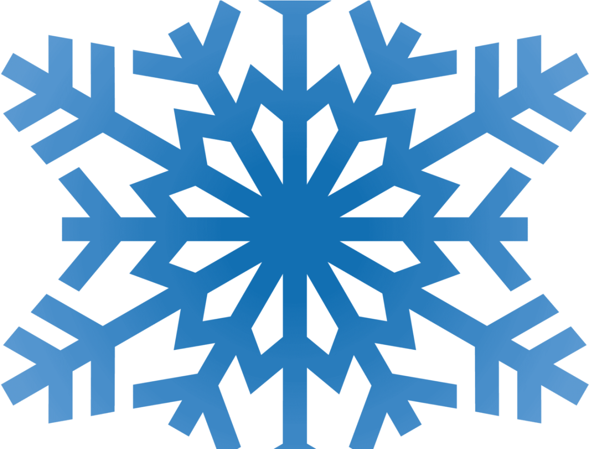 Снежинки на прозрачном фоне