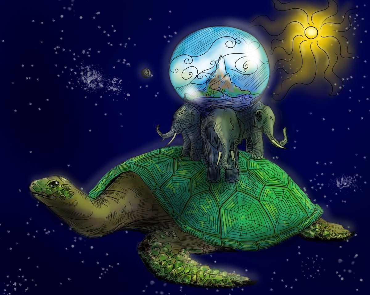 Земля на трех китах