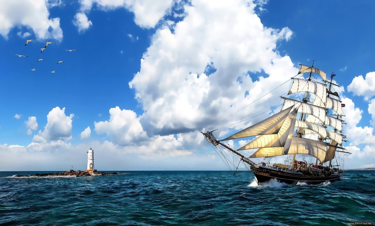 Заставка на рабочий стол корабль