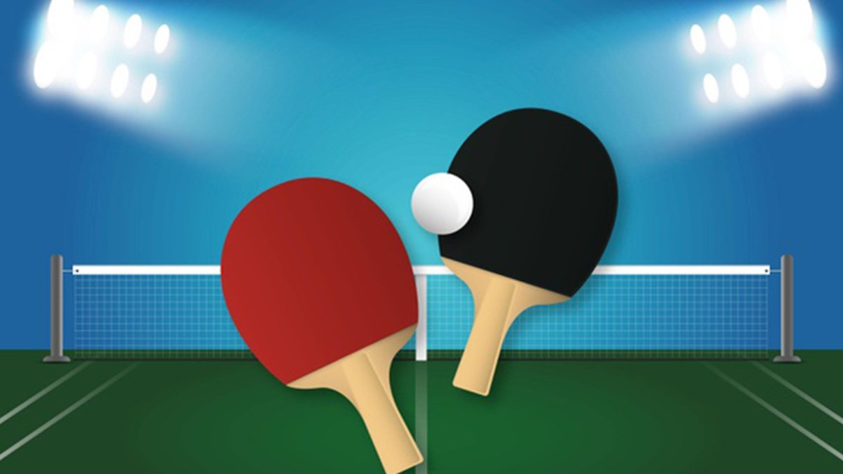 Настольный теннис фотоклипарт