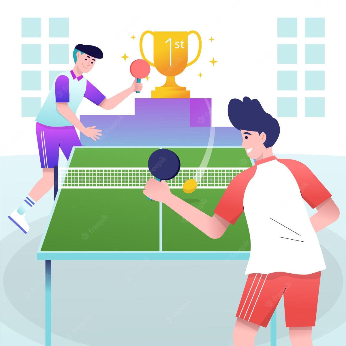 Настольный теннис Сток рисунки