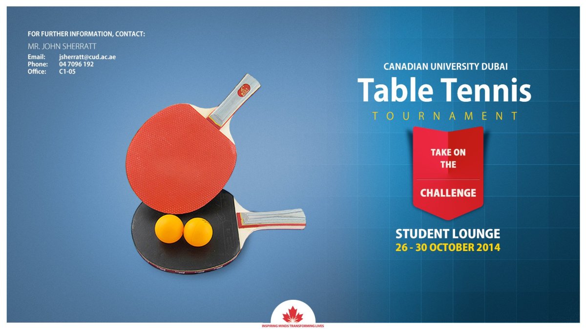 Настольный теннис баннер