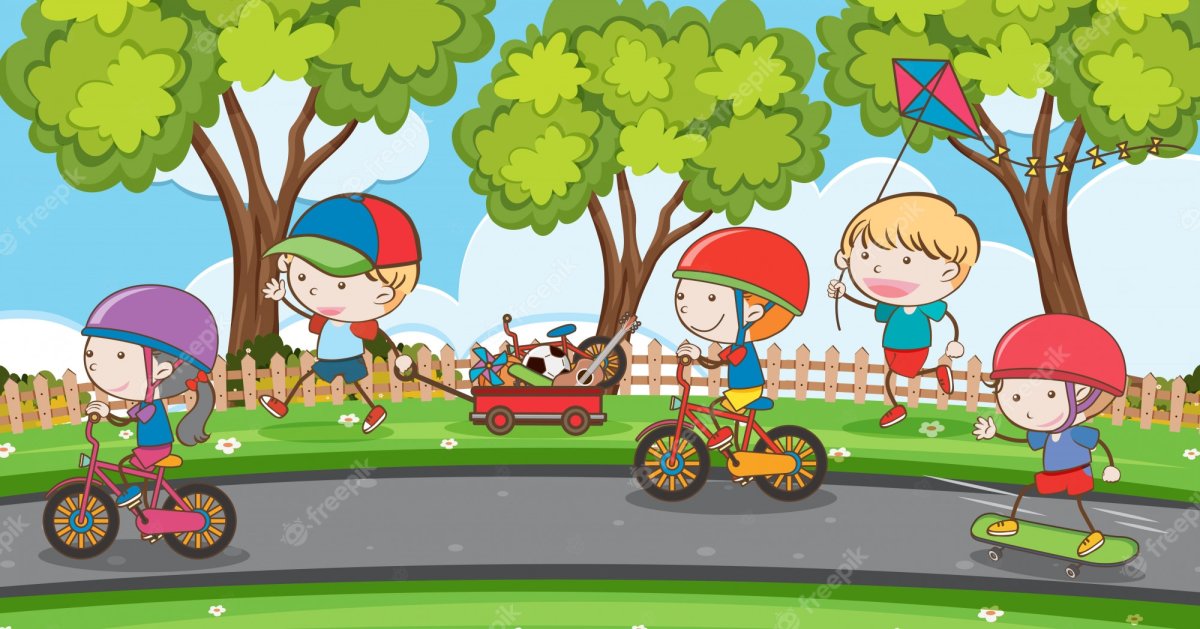 Рисунки игры детей на улице