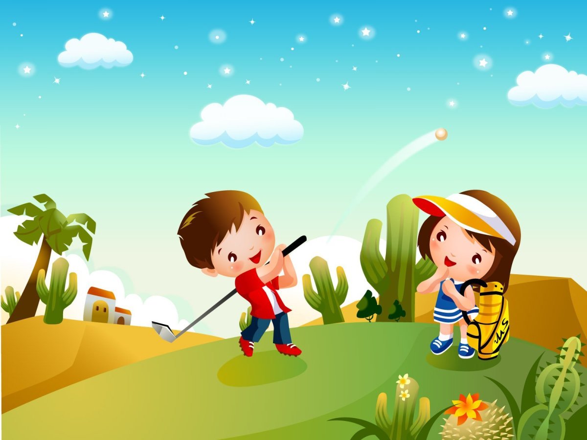 Лето мультяшная для детей