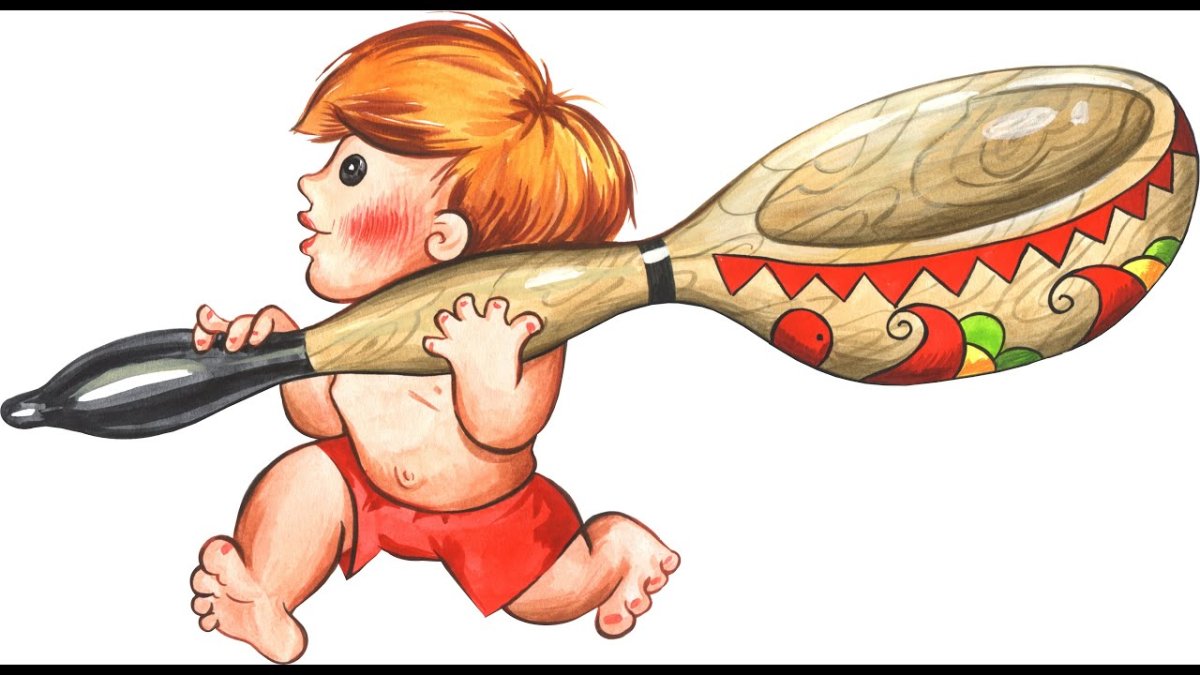 Мальчик с большой ложкой