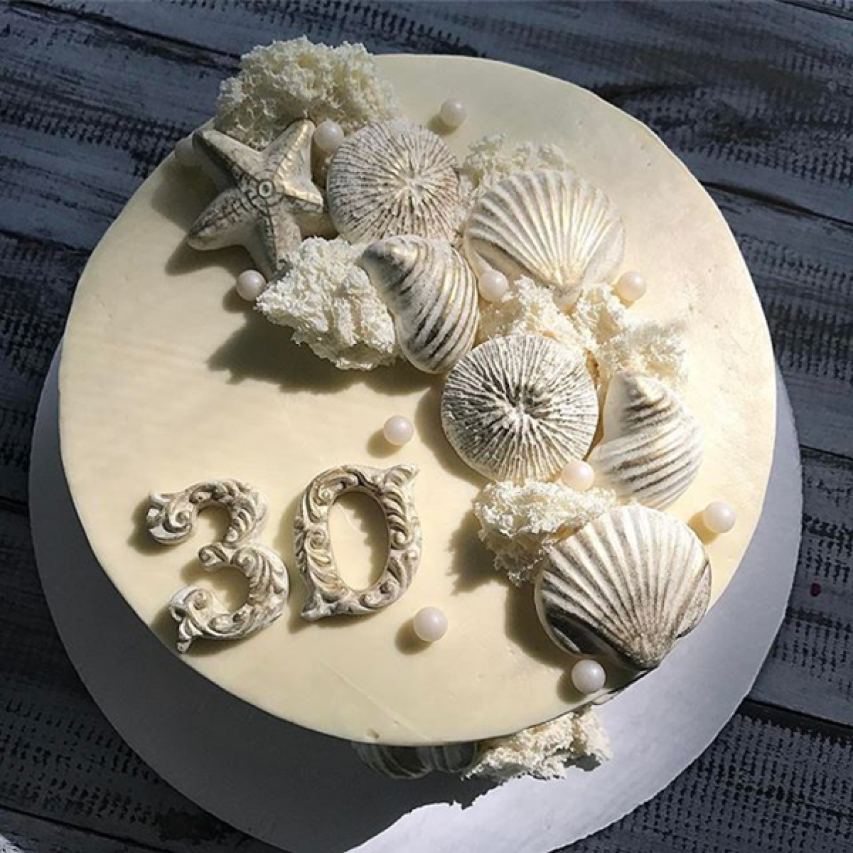 Торт на жемчужную свадьбу родителям