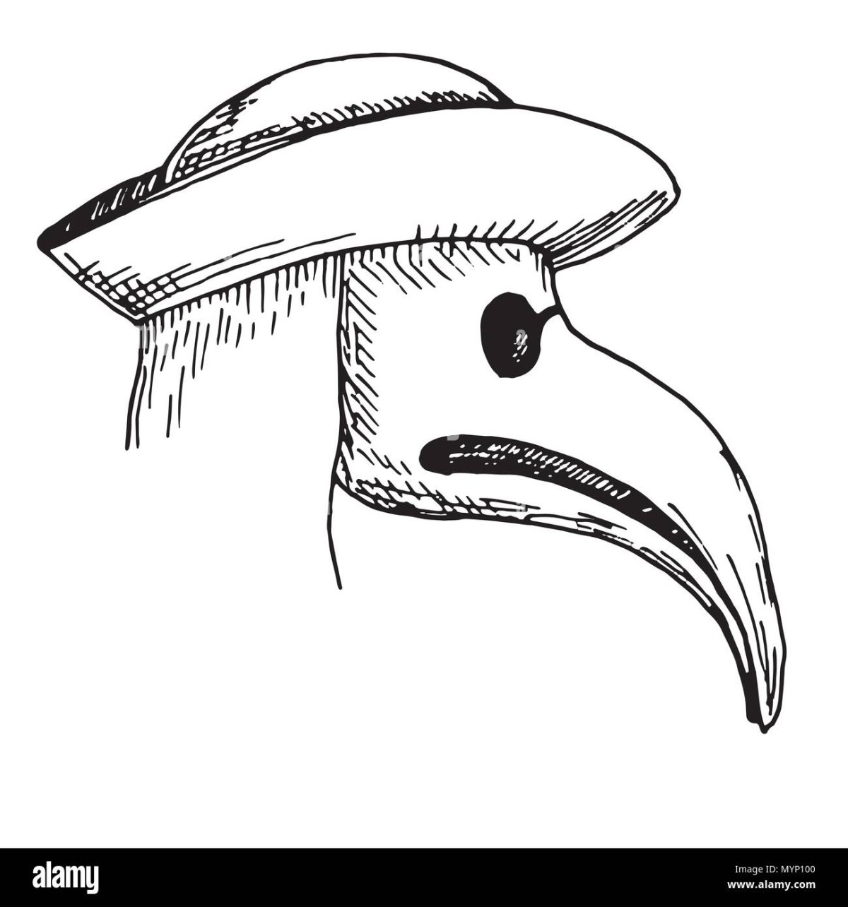 Маска клюв птицы