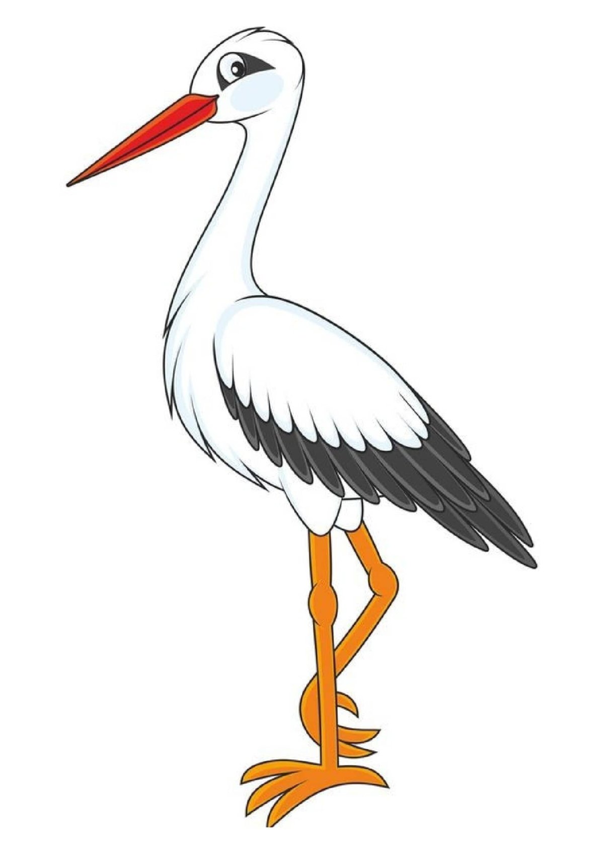Аист рисунок