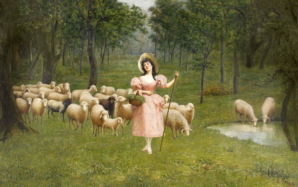 Иоганн Баптист Хофнер пастушка 1866