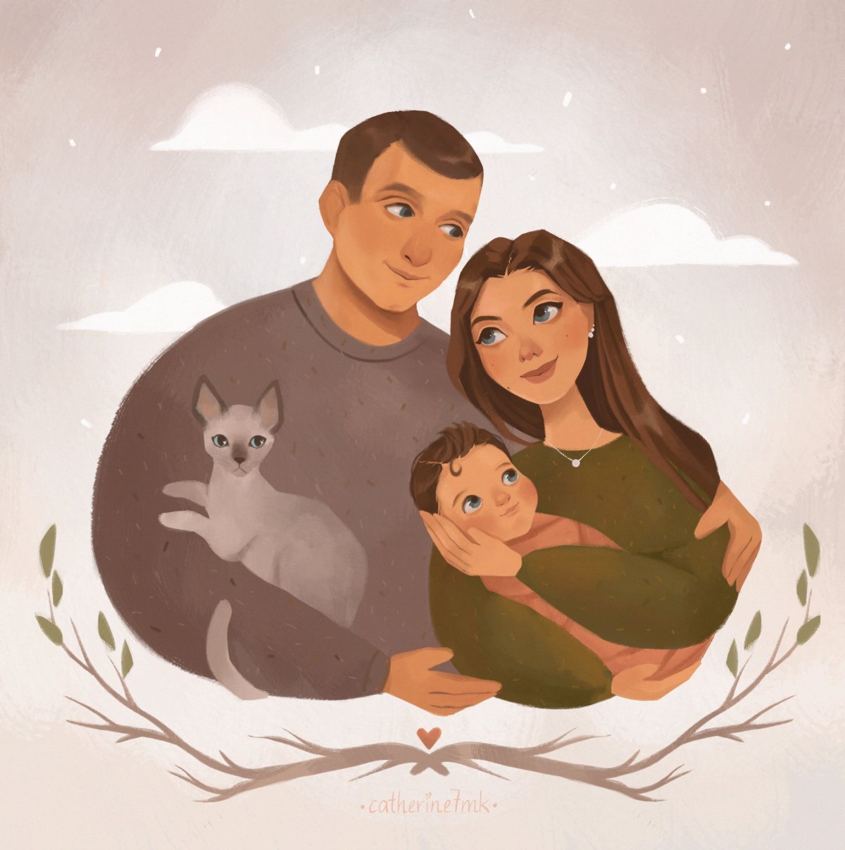 Родители и дети арт