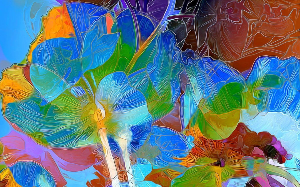 Цветы абстракция