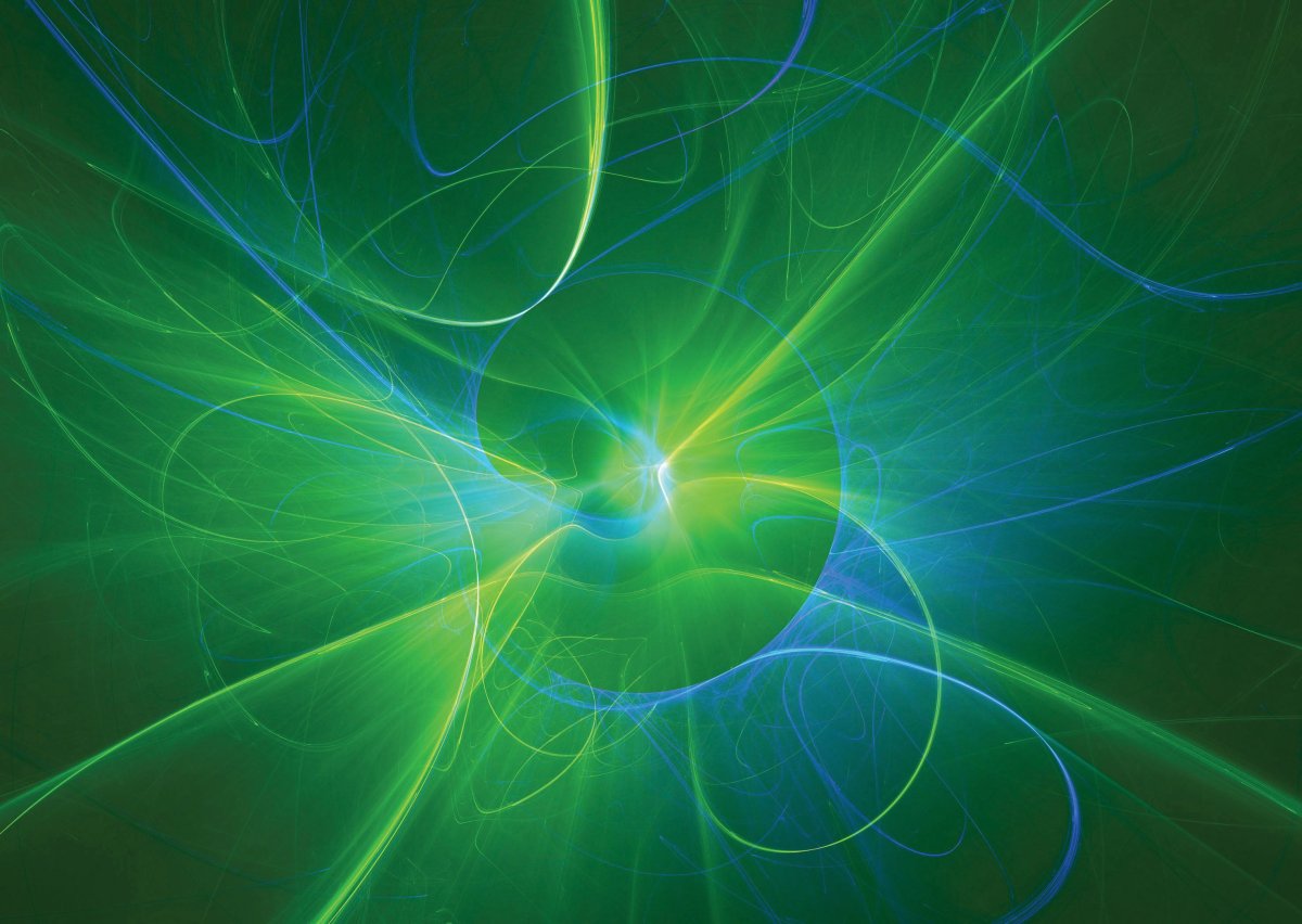 Абстракция зеленого цвета