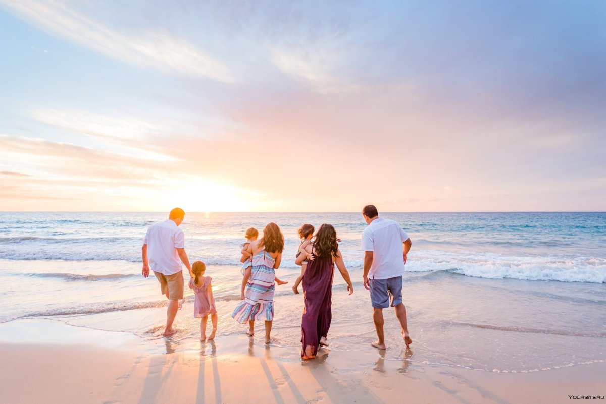 Семья в отпуске