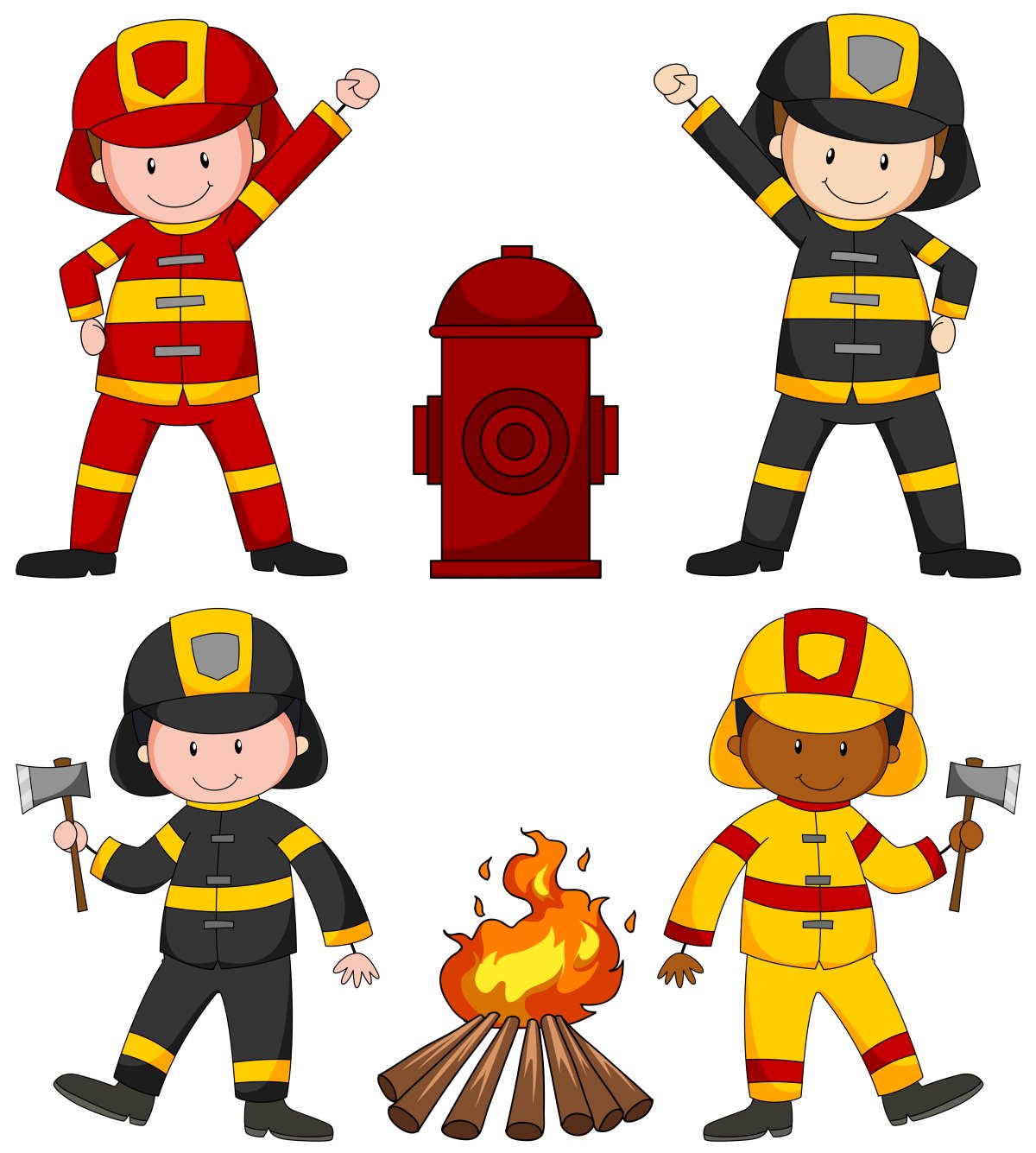 Firefighter карточки для детей