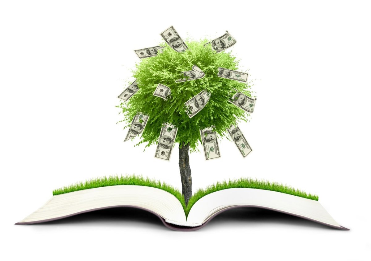 Финансовое благополучие белый фон