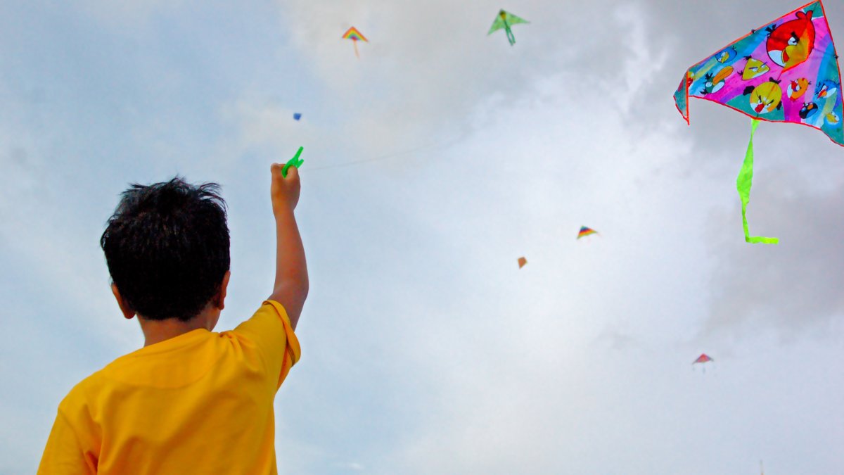 Человек воздушный змей