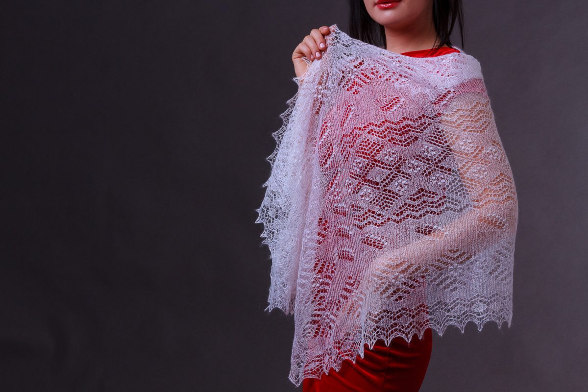 «Оренбургский пуховый пуховый платок» Ирины Бушухиной