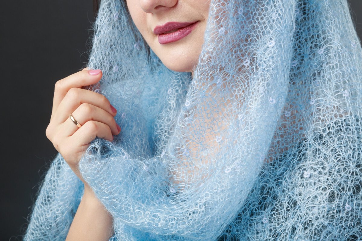 Оренбургский платок паутинка