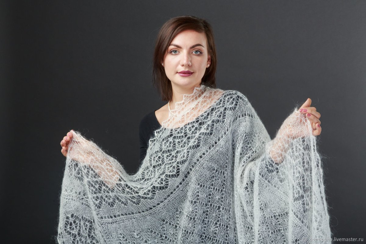 Оренбургский пуховый платок Арро