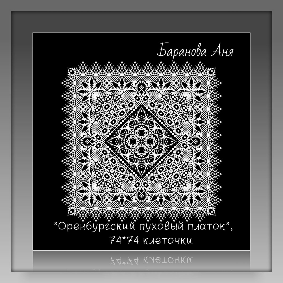 Оренбургский платок из журнала крестьянка