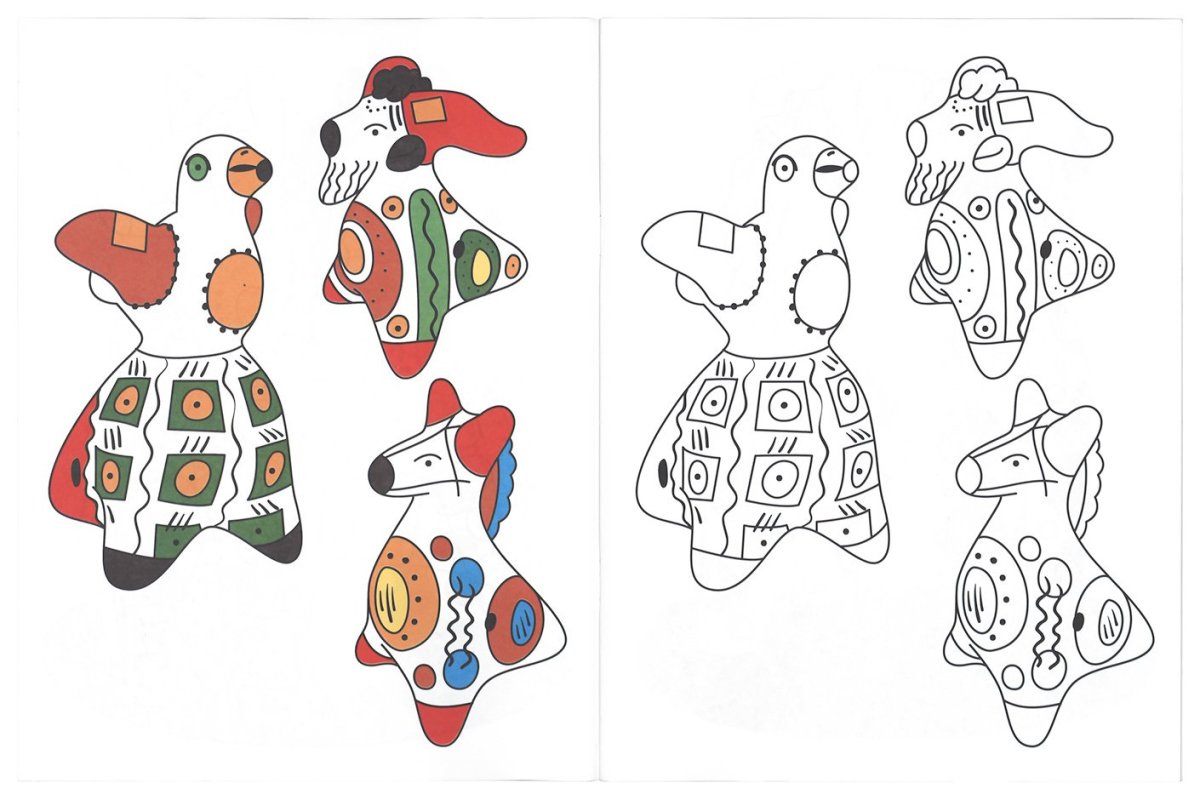 Дымковская игрушка Каргопольская Филимоновская раскраска