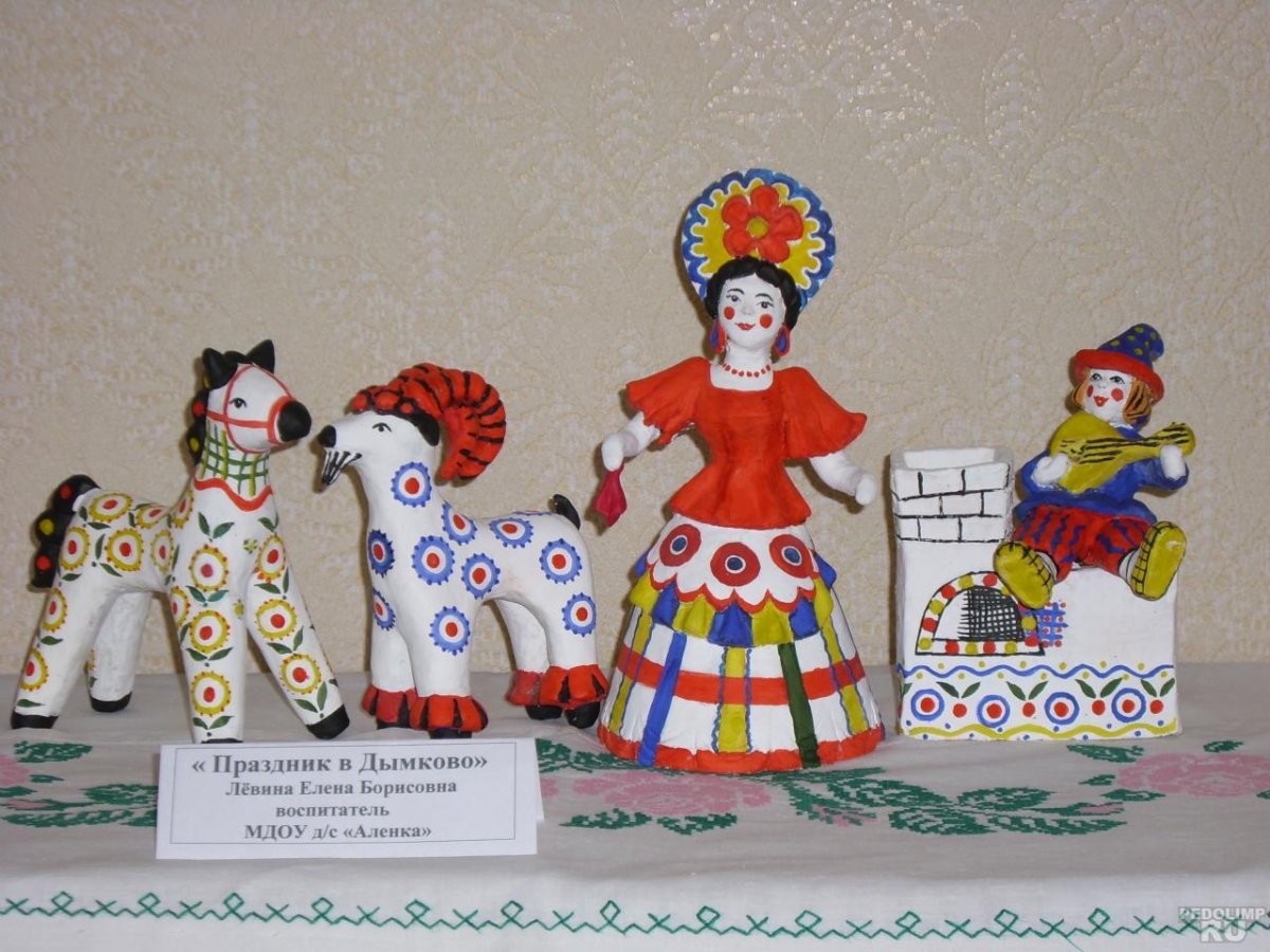 Роспись игрушек Дымковская игрушка