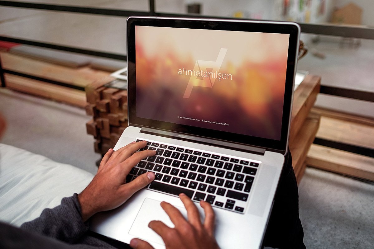 Ноутбук Эппл мокап