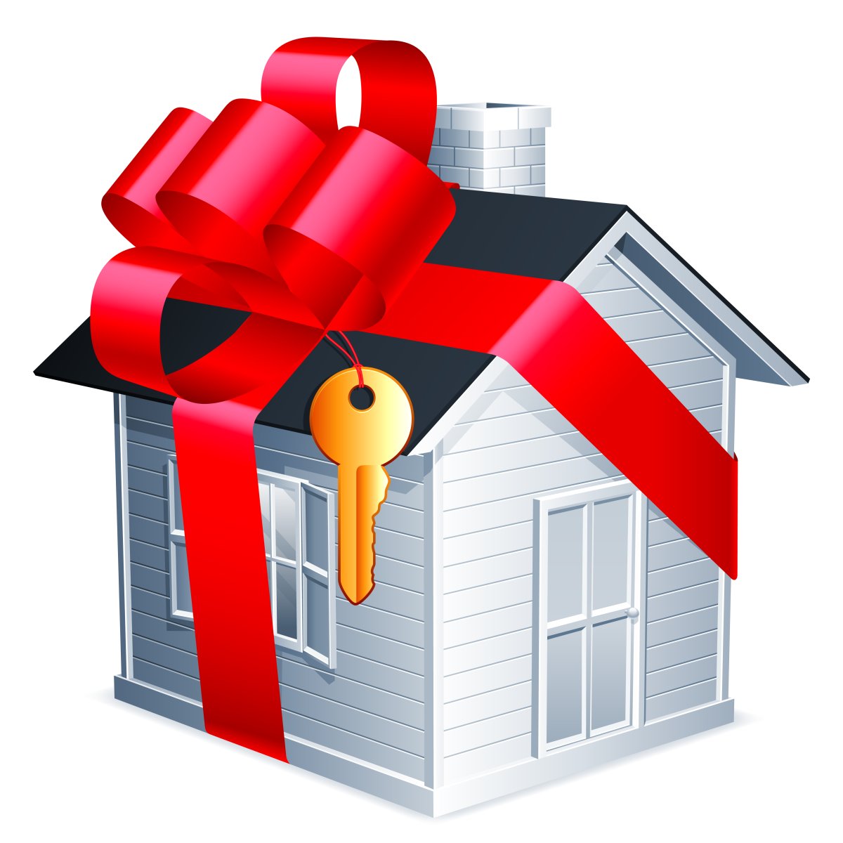 Домик с бантом