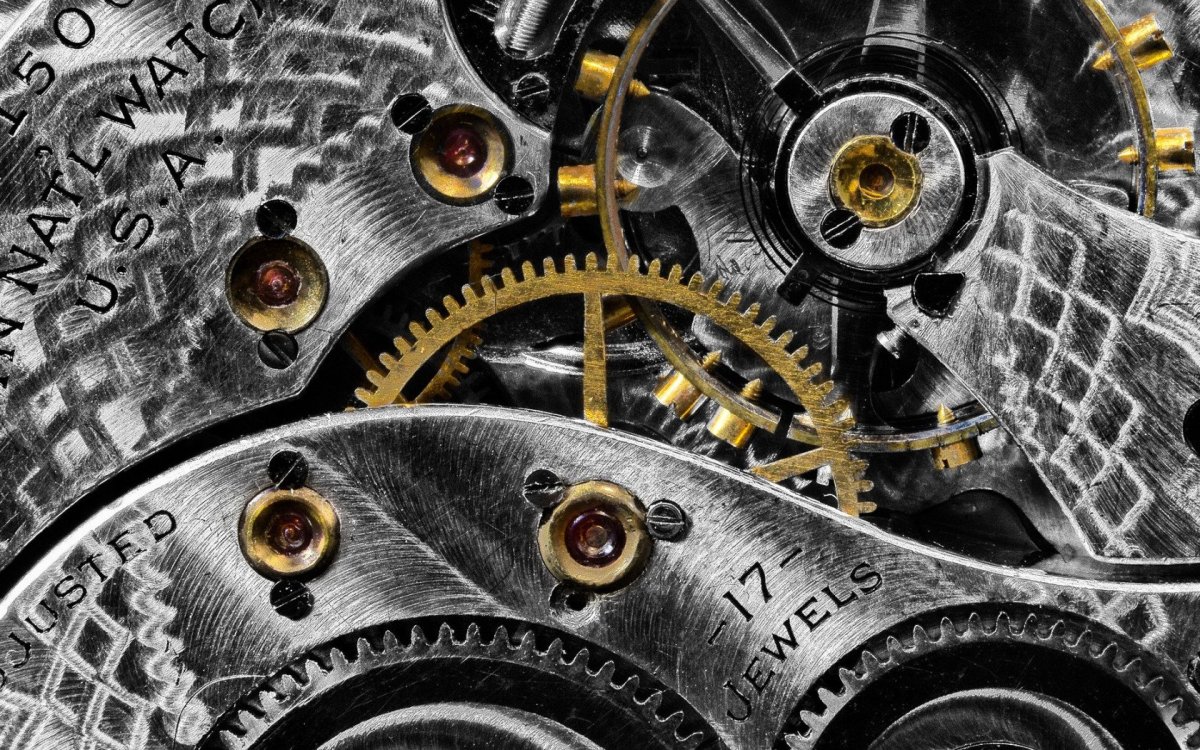 Механизм из шестеренок