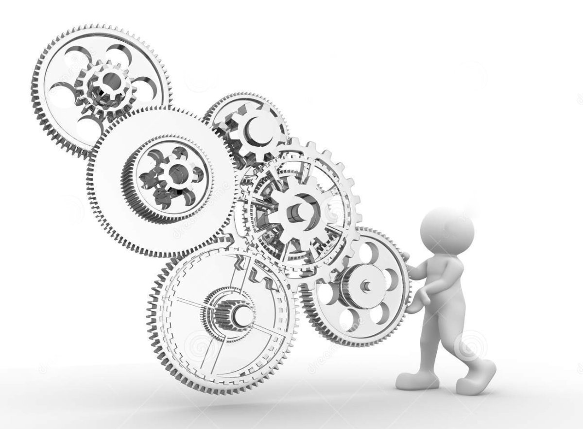 Человек с шестеренками
