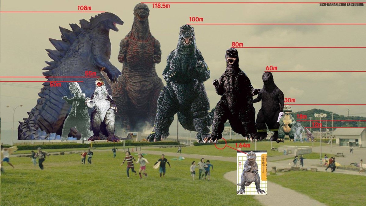 Годзилла рисунок