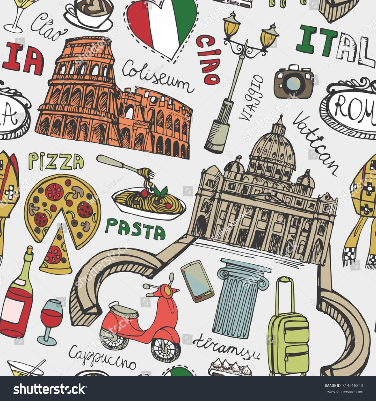 Наклейки Италия